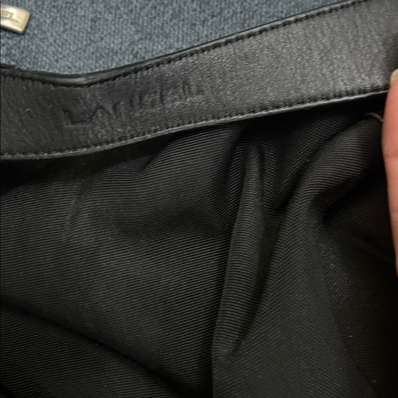 Lancel hobo bag black nylon with leather trim - Picture 3 of 9